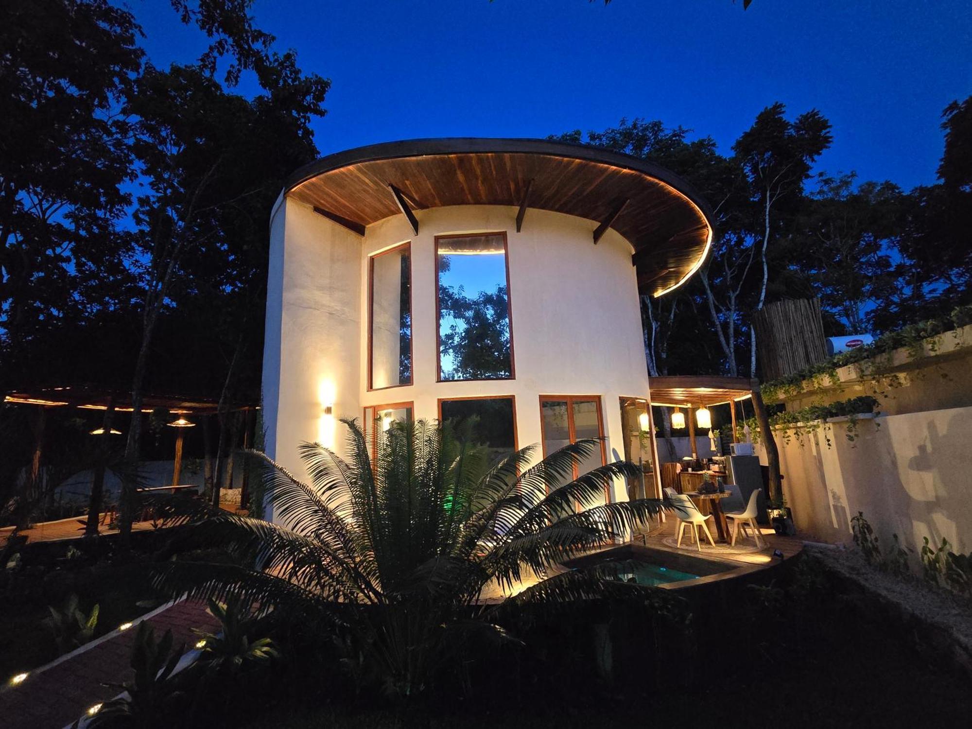 Villa Con Jacuzzi En Bacalar Buenavista  Esterno foto