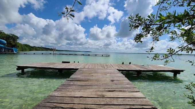 Villa Con Jacuzzi En Bacalar Buenavista  Esterno foto